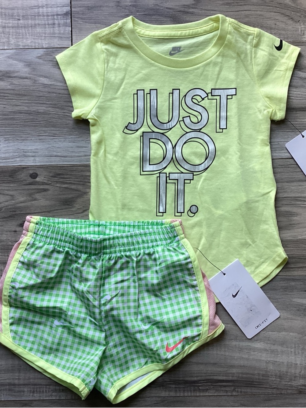 Nike toddler girl tee & Shorts outfit size 2T(NWT) ~PRICE FIRM, NO OFFERS~